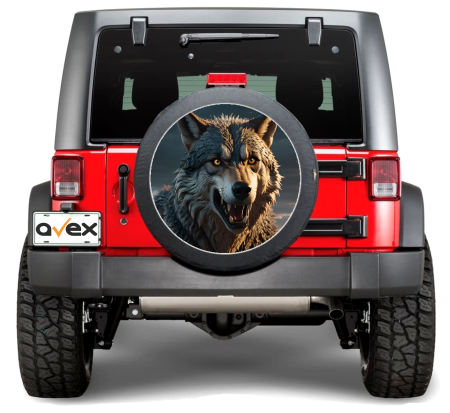 Stickere si Printuri - Sticker Auto "Roata de Rezerva" rezistenta la intemperii si raze UV, diametru 55 cm, Cod: AVX-RR03