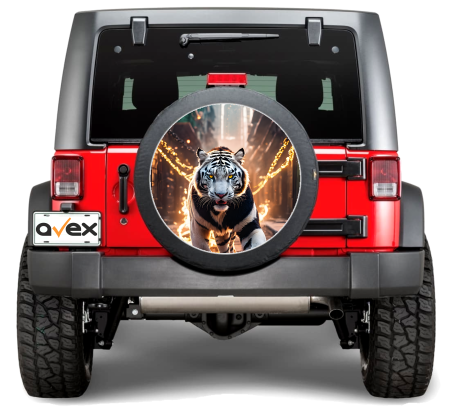 Stickere si Printuri - Sticker Auto "Roata de Rezerva" rezistenta la intemperii si raze UV, diametru 55 cm, Cod: AVX-RR16
