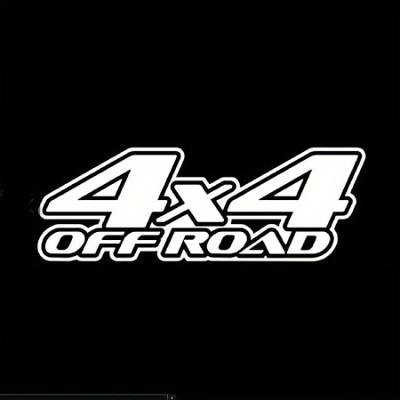Sticker autoadeziv pentru vehicule Off Road, model "4x4 Off Road", dimensiune 29 x 11 cm, culoare Alba [1]
