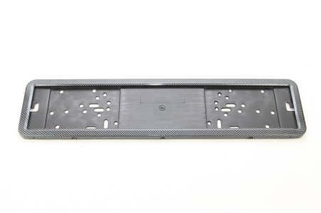 Suport numar inmatriculare INOX + finisaj CARBON, LPF 002 [1]