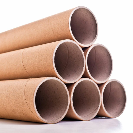 Ambalare si Impachetare - Tub din carton fara capace pentru protectie la transport folii si printuri, lungime 130 cm, diametru Ã˜76mm, grosime perete 4mm