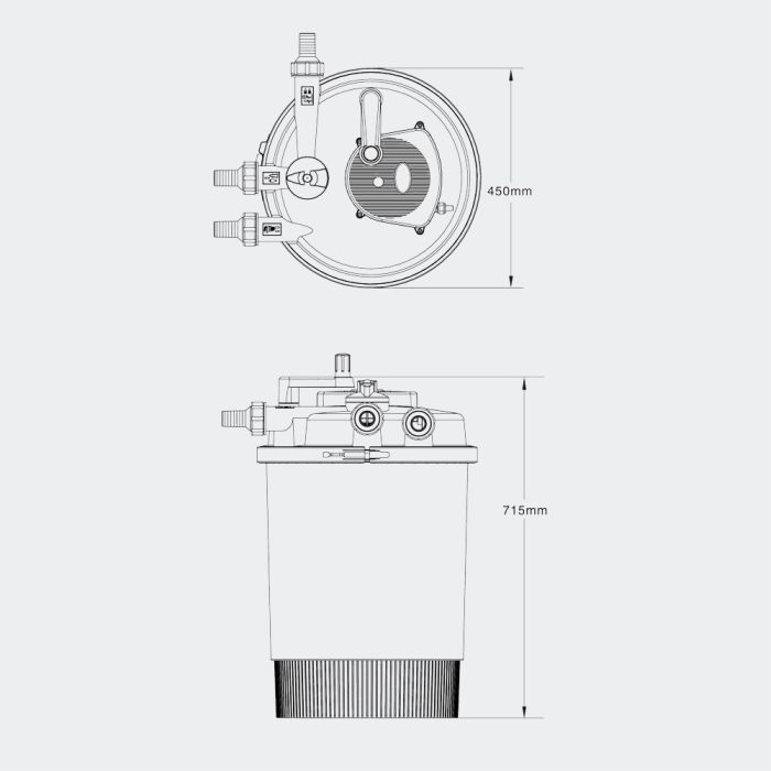 Filtru iaz SunSun CPF-30000 cu UV 55W (30000 cu pesti) [2]