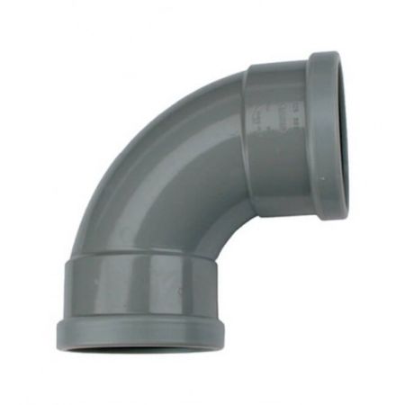 Fitinguri PVC si Robineti - Cot d=75 mm cu garnitura la ambele capete