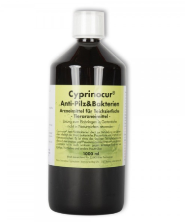 Tratamente pesti / dezinfectanti iaz - Cyprinocur Antifungic si antibacteraial-tratament pentru 25000 de litri in 4 zile diferite