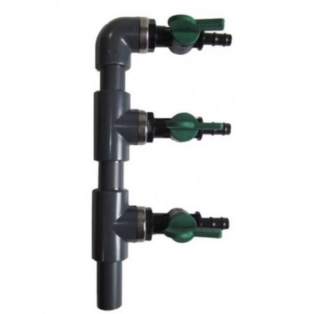 Aerare iazuri - Distribuitor de aer 9 mm cu 3 iesiri