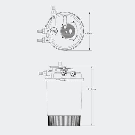 Filtru iaz SunSun CPF-30000 cu UV 55W (30000 cu pesti) [1]
