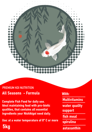 Hrana Koi - Hrana crapi Koi 4.5 mm flotabila All Seasons -House of Kata 5kg