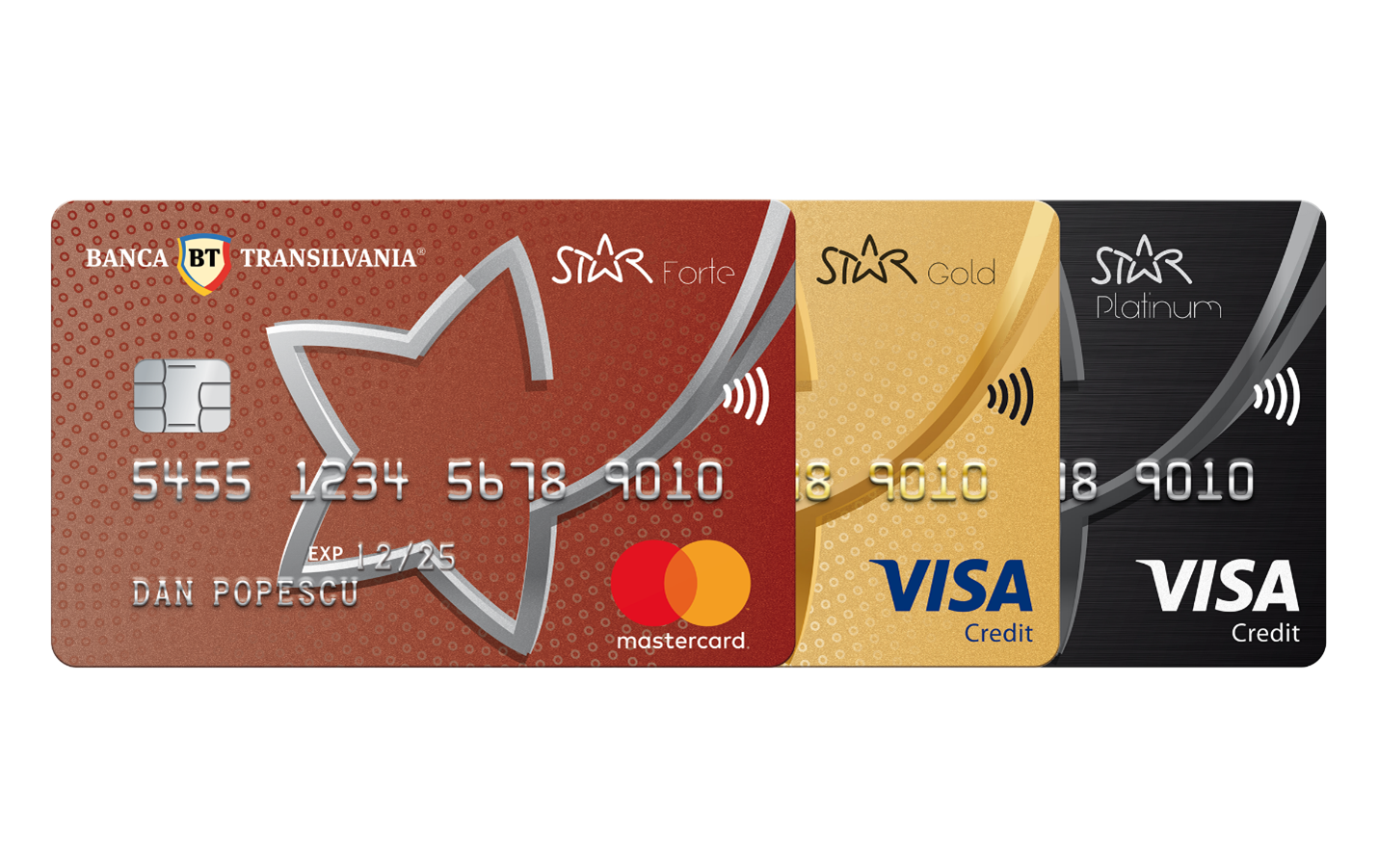 Carduri STAR Banca Transilvania - STAR Forte, STAR Gold, STAR Platinum
