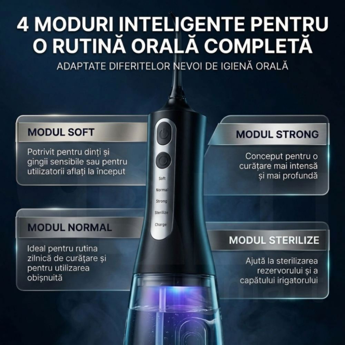 Irigator Oral Profesional cu Sterilizare UV pentru Duș bucal [4]