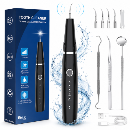 Aparat Ultrasonic pentru Detartraj, 5 Intensități, Negru