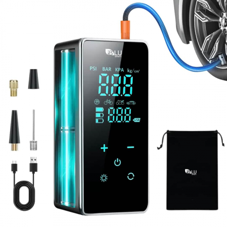 Toate Produsele - Compresor Auto Digital Portabil 6 în 1 cu Ecran LED Full-Touch, Multifuncțional