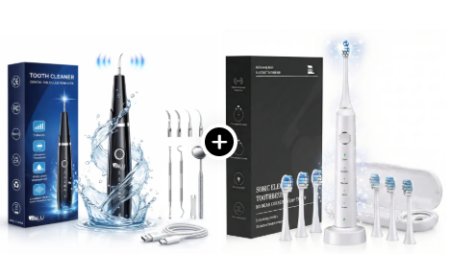Kit Dentiție Perfectă iBLU smart — Detartraj Ultrasonic + Periuță Sonică [0]