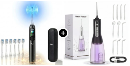 Kit Igienă Orală Premium iBLU smart — Periuță PRO + Irigator UV [0]