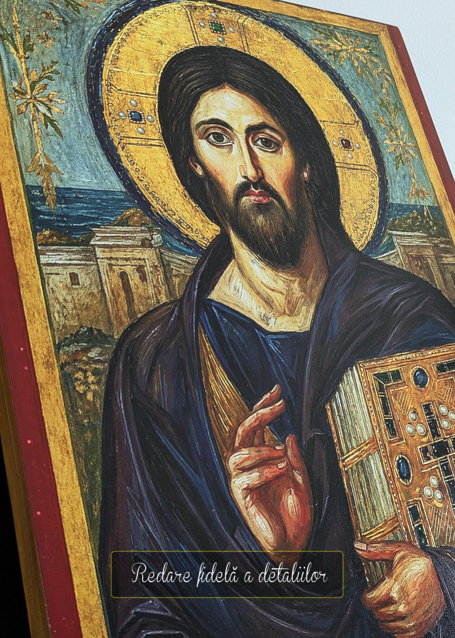 Icoana Mântuitorului, din Sinai. Păstrată la Mănăstirea Sfânta Ecaterina din Muntele Sinai - Egipt [4]