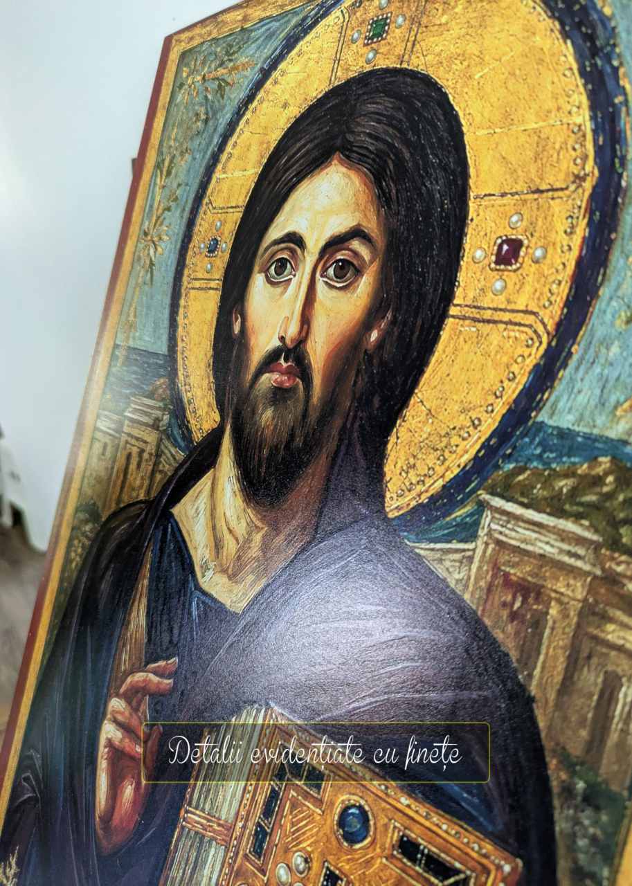 Icoana Mântuitorului, din Sinai. Păstrată la Mănăstirea Sfânta Ecaterina din Muntele Sinai - Egipt [5]