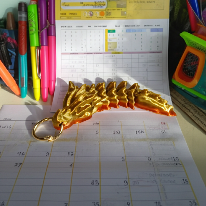 Breloc dragon articulat imprimat 3D [2]