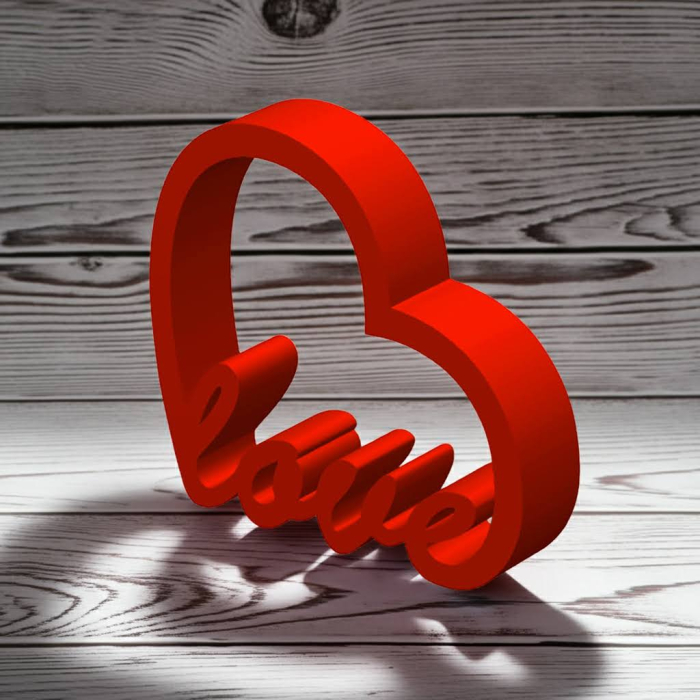 Decor Inimă cu mesaj Love – Valentine’s Day Idearium [4]