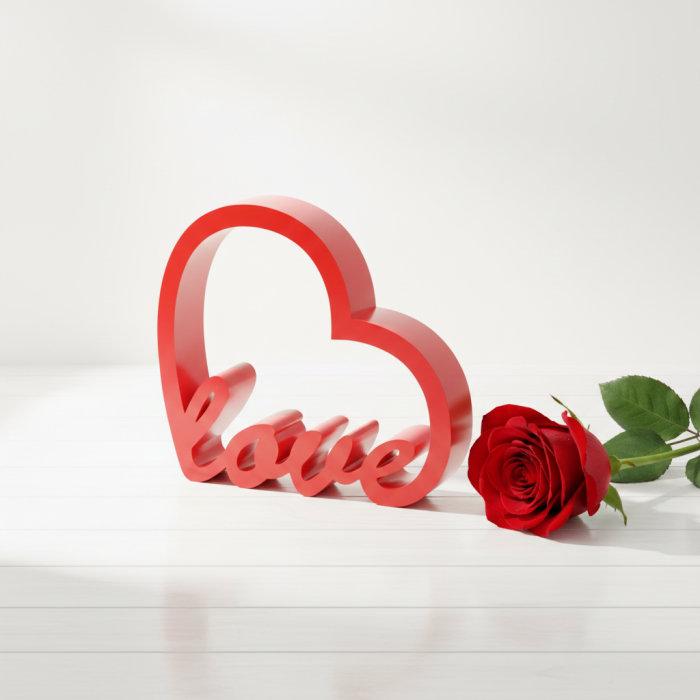 Decor Inimă cu mesaj Love – Valentine’s Day Idearium [2]