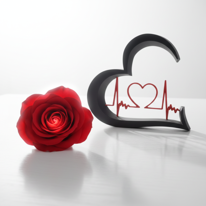 Decor Inimă Line Art cu puls – Idearium [6]