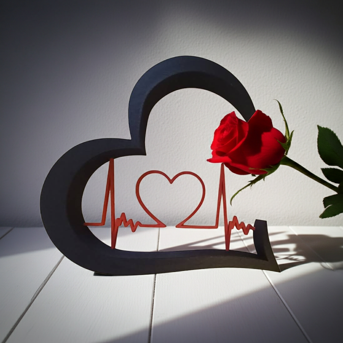 Decor Inimă Line Art cu puls – Idearium [4]