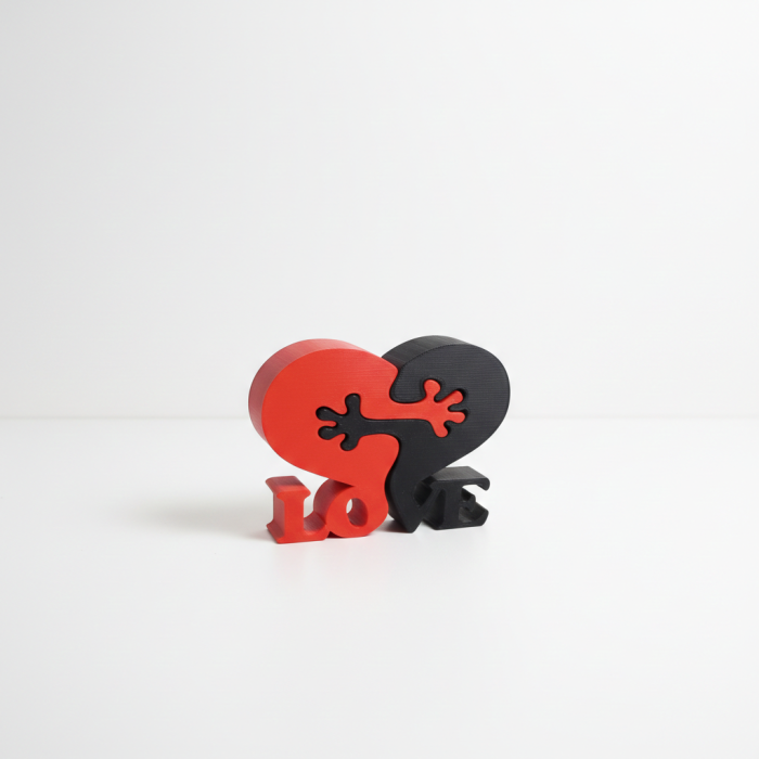 Decor Inimă Puzzle cu mesaj „LOVE” – Idearium [3]
