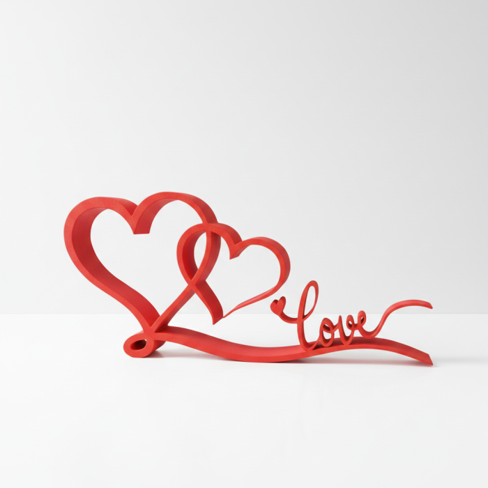 Decor Inimi Line Art cu mesaj „Love” – Idearium [5]