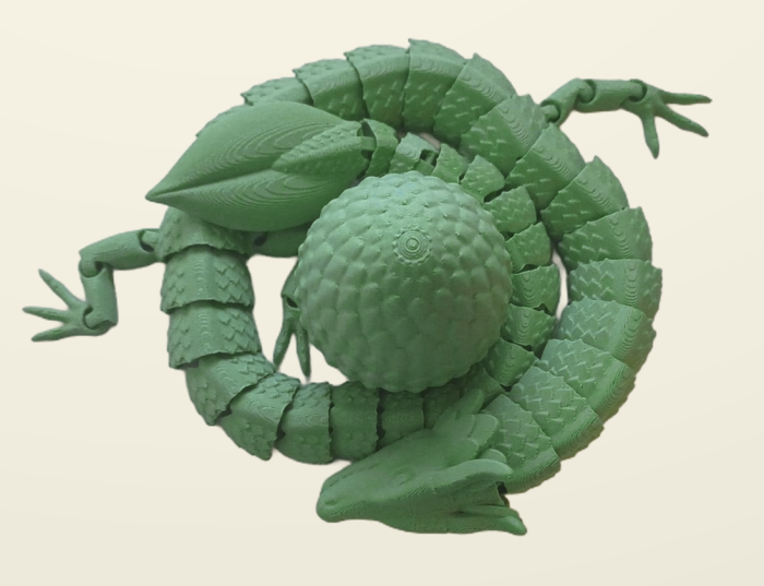 Dragon articulat 3D cu ou de dragon infiletabil și pui – Idearium [6]