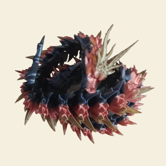 Dragon articulat 3D cu ou de dragon infiletabil și pui – Idearium [3]