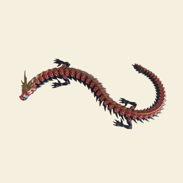 Dragon articulat 3D cu ou de dragon infiletabil și pui – Idearium [2]