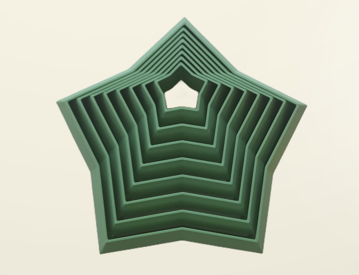 Stea hipnotică interactivă 3D – obiect geometric cu iluzie optică Idearium [5]