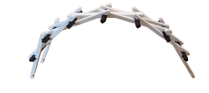 Podul lui Leonardo da Vinci – machetă demonstrativă autoportantă [2]