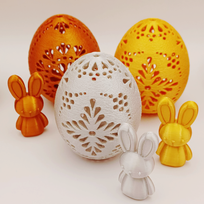 Set 3 Ouă de Paște Elegance cu Iepurași în Interior Idearium [3]