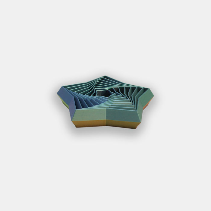 Stea hipnotică interactivă 3D – obiect geometric cu iluzie optică Idearium [3]