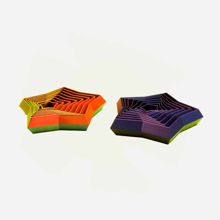 Stea hipnotică interactivă 3D – obiect geometric cu iluzie optică Idearium [2]