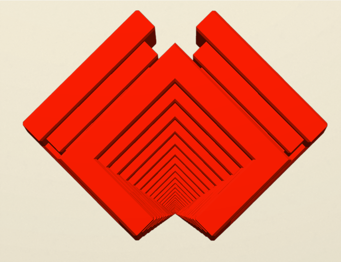 Structură geometrică demonstrativă 3D cu iluzie optică – Idearium [7]