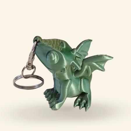 Brelocuri - Breloc Dragon cu Aripioare – Imprimat 3D | Idearium România