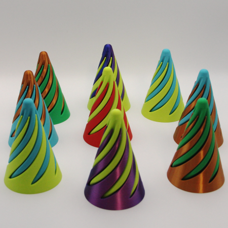 Geometrie Interactivă & Fidget - Con hipnotic în spirală – Fidget Idearium