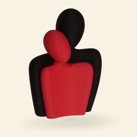 Valentine’s - Decor Cuplu Contrast roșu-negru – Idearium