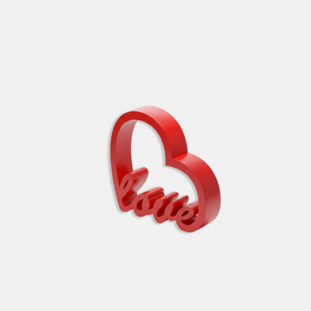 Decoruri & Sculpturi - Decor Inimă cu mesaj Love – Valentine’s Day Idearium