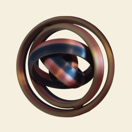 Geometrie Interactivă - Pătrat hipnotic interactiv 3D – obiect educațional tactil Idearium