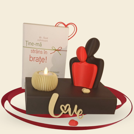 Valentine’s - Decor Cuplu Contrast roșu-negru – Idearium