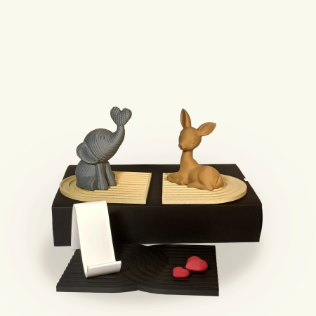 Valentine’s - Set Cadou „Prieteni” – Elefant & Căprioară