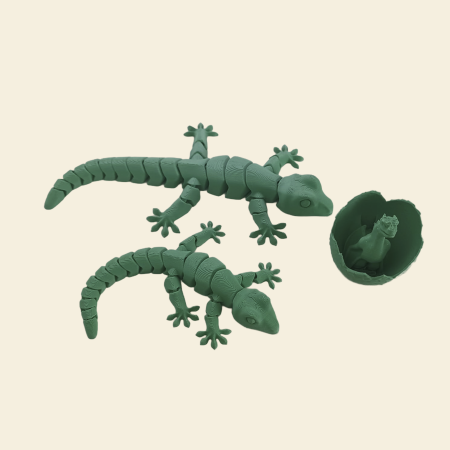 CREATURES - Set dragoni articulați 3D Idearium – dragon mare, dragon mic și ou