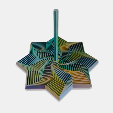Geometrie Interactivă & Fidget - Spirală hipnotică – obiect interactiv imprimat 3D | Idearium