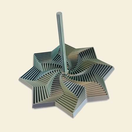 Geometrie Interactivă - Spirală hipnotică – obiect interactiv imprimat 3D | Idearium