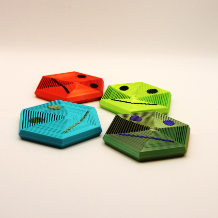 Geometrie Interactivă & Fidget - Hexagon Hipnotic – Fidget cu Expresii