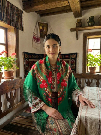 Basmale - Șal tradițional model deosebit