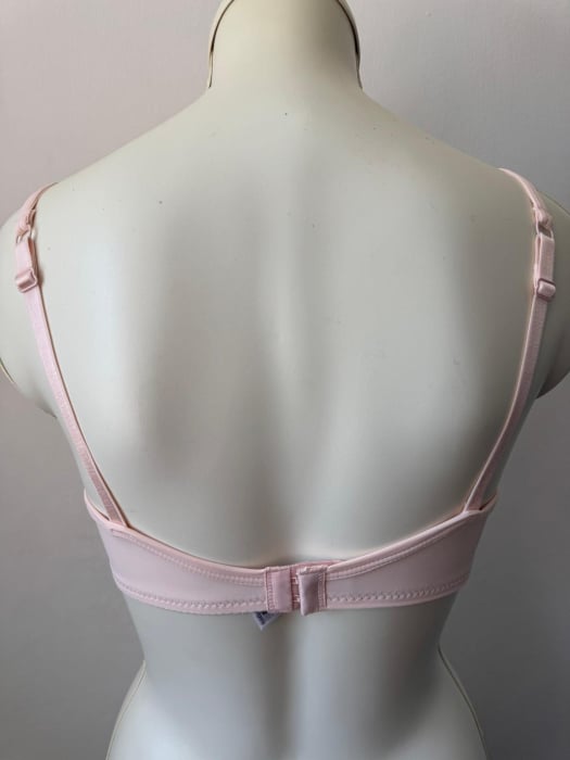 Sutien Mihaela cu cupa B subtire, satin , microfibra , roz [3]