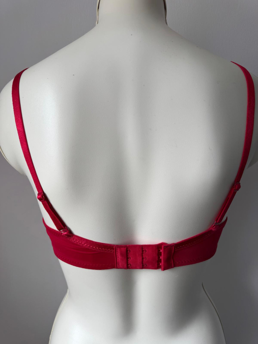 Sutien Nadia , cupa C, burete subtire, fara armatura , rosu [3]