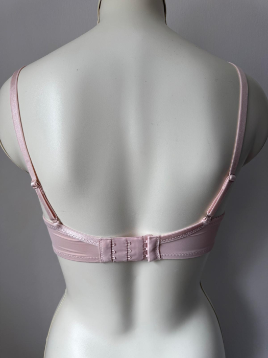 Sutien Nadia , cupa D , burete subtire, fara armatura  , roz [3]